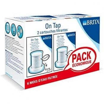 BRITA On Tap Recambio de Filtro, Carbón Activo, Blanco, 2
