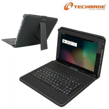 Soporte de Tablet 9.7 con Flip Cover y Teclado Portátil Techmade