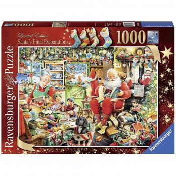 Puzzle Ravensburger 1000 Piezas: Los Últimos Preparativos de Santa
