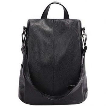 Tisdaini Bolsos Mochila Mujer Moda antirrobo Cuero Artificial autentico Casual Viaje Escolares Bolsos