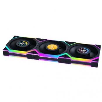 Lian Li UNI FAN SL Wireless LCD RGB 120mm Reverse Blade Fan - Black, PWM, Customizable Display