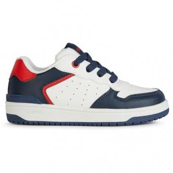 Zapatillas Geox Washiba Junior Blancas y Azul Marino, Talla 28 EU