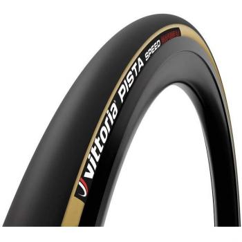 Tubular Vittoria Pista Speed Graphene 2.0 negro marrón claro - 700x19, VITTORIA Pista Speed 28x19 (19-622)