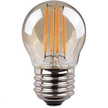 Edm 98623 Bombilla Esferica Filamento, Led Cristal Vintage, Luz Calida