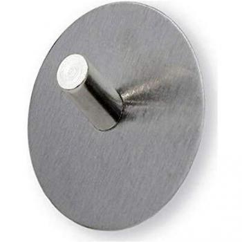 CONFORTIME 61940 Percha Adherente Redonda, Metal, Talla única