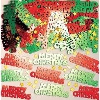 amscan Merry Christmas Confetti metálico
