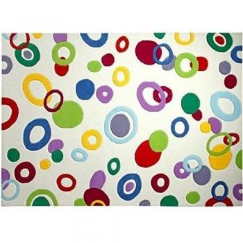 Alfombra Esprit Bubbles ESP de 3326 - 01 blanco/Esprit Alfombras, poliacrílico, multicolor, 170 x 240 cm