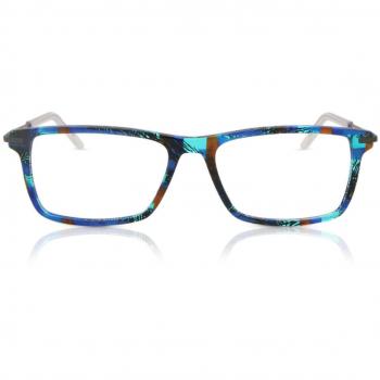 Gafas Recetadas Rectángulo Montuta Completa Plástico Azules para Hombre - Gafas Anti-Azules - SmartBuy Collection