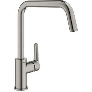 Grifo Monomando de Cocina Grohe Metal Acero Inoxidable Mezclador de Una Palanca Cromo (30470DC0)