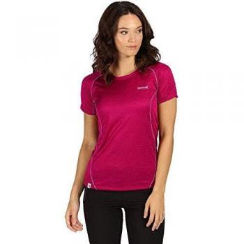 Regatta Deserta Nanotex - Camiseta de Manga Larga para Mujer, Mujer, Camiseta, RWT174, Rojo Oscuro, 10