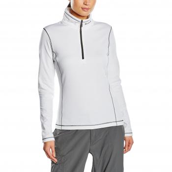 CMP Mujer Forro Polar y función Camiseta, mujer, Fleece und Funktionsshirt, blanco y negro