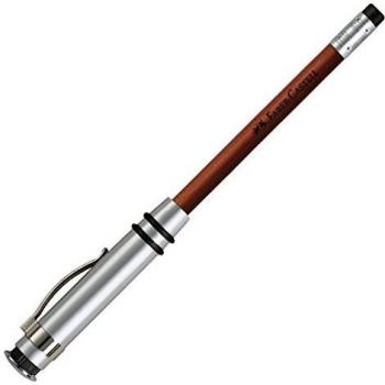 'Faber-Castell 174472 Grip 2001 – Compás speial Edition Fire Circle, color plata mit Zubehör