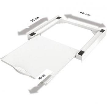 Kit de Superposición Meliconi Torre Pro - Soporte para Lavadora y Secadora, Capacidad 300 Kg