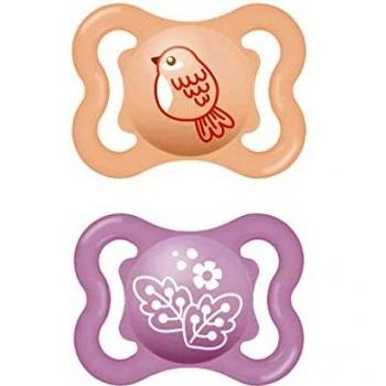 Chupetes MAM Air Succh 2-6M Caucho Doble Fantasía Rosa