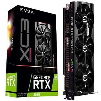 EVGA GeForce RTX 3090 XC3 GAMING, 24G-P5-3975-KR, 24GB GDDR6X, iCX3 Cooling, ARGB LED, Backplate de Metal