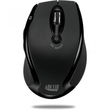Adesso iMouse M20B - Wireless Ergonomic Optical Mouse Right-hand Optical RF Wireless 1600 DPI Black