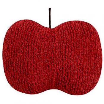 Happy Decor Kids -Cojín Apple 100% Algodón Natural- Relleno: 100% Poliéster -Rojo- 45x45 cm