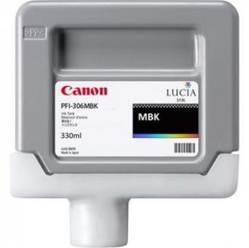 Canon PFI-306MBK Cartucho de Tinta Negro Mate para Impresoras imagePROGRAF iPF8400SE, iPF8300S, iPF8400S, iPF8300, iPF8400
