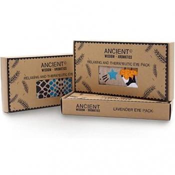Almohada para los ojos de algodón natural y juco con aroma a lavanda en caja de regalo - Perezoso Relaxante