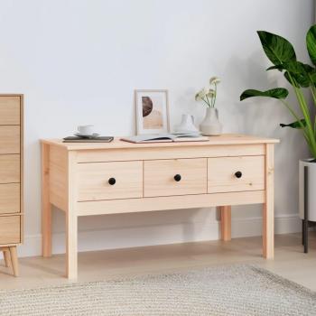 Mesa de centro de madera maciza de pino 102x49x55 cm VidaXL Marrón