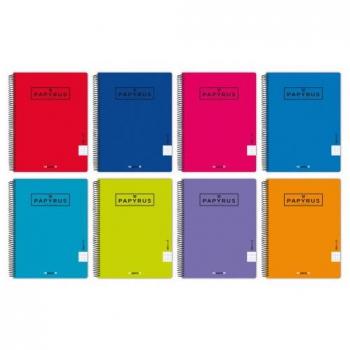 CUADERNO PAPYRUS A4+ TAPA POLIPROPILENO 90GR CUADRICULADO 5X5 MM