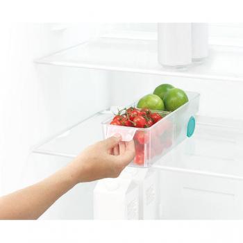 Contenedor Compacto FridgeStore Joseph Joseph con Ruedas para Refrigerador, Organizador Transparente, Libre de BPA, Pequeño