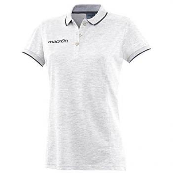 Macron Desi Women's Polo Shirt - Classic Fit, White, Size M