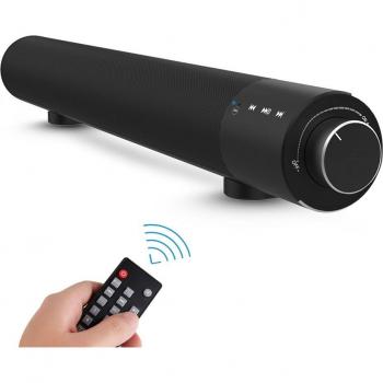 Barra de sonido Bluetooth 4.2 con subwoofer, cableada e inalámbrica para TV y laptop