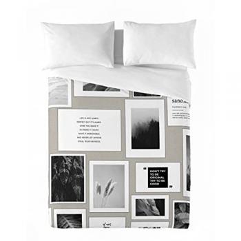 NATURALS - Funda Nórdica Estampada - 100% Algodón Extra Suave - Incluye Funda Edredón + 1 o 2 Fundas de Almohada - Fabricado en España - Model