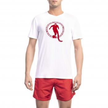 Bikkembergs White Cotton T-Shirt - XL