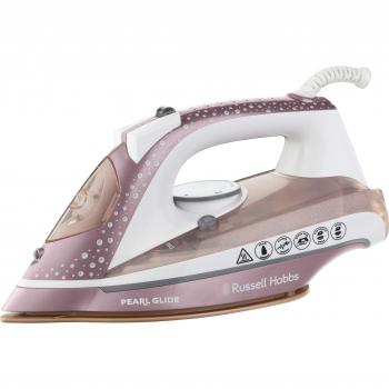 Plancha de Vapor Russell Hobbs Pearl Glide 2600W - Suela Cerámica Infundida con Perlas, 315ml Tanque de Agua, 150g Golpe de Vapor, 40g Vapor Continuo, Función