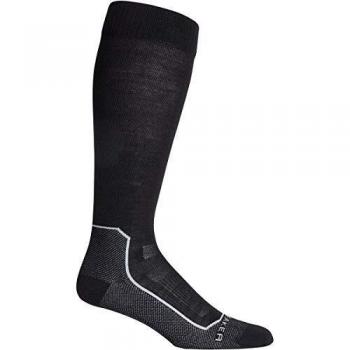Calcetines de Esquí Ultra Ligero Over The Calf Merino Icebreaker para Hombre, Negro, XL