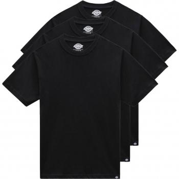 Camiseta Dickies de Manga Corta 3 Pack Negra Regular Fit XL