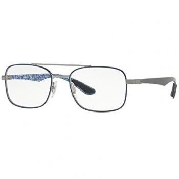 Ray-Ban 0Rx8417, Monturas de Gafas para Hombre, Gunmetal Top Matte Blue, 55