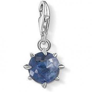 Colgante Charm de Plata Thomas Sabo con Piedra Natal de Septiembre (Sodalita) 1785-957-1