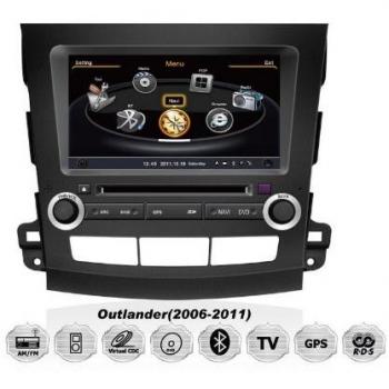 REALMEDIA MITSUBISHI OUTLANDER OEM Einbau Touchscreen Autoradio DVD Player MP3 MPE4 USB SD 3D Navigation GPS TV iPod USB MPEG2 Bluetooth Freisprecheinrichtung +++mit REALMEDIASHOP Garantie+++