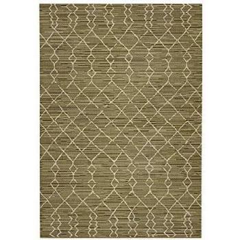 Alfombra Escandinava para Patio - Marrón Claro - 80 x 150 cm
