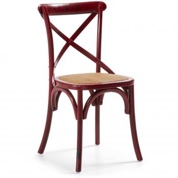 Kave Home Silla Alsie, rojo