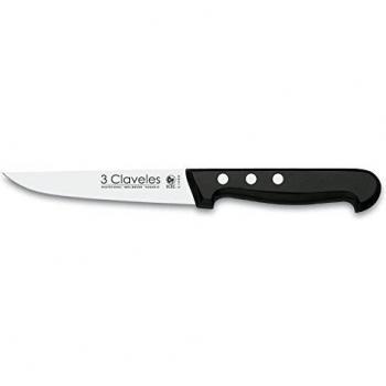 3 Claveles POM - Cuchillo de Cocina Profesional, Acero Inoxidable, Mango Polioximetileno, 11 cm (4.5 pulgadas)