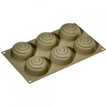 silikomart Mini GIROTONDO Molde de Silicona h37mm, Ø68mm, Gris, 30 x 17,5 x 3,8 cm