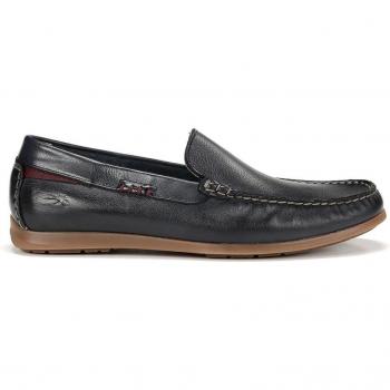 Mocasines Fluchos F1729 de hombre azul marino en piel