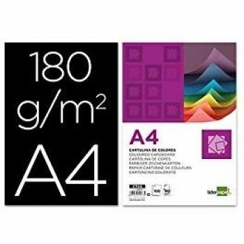 Liderpapel 180G/M2 - Cartulina, A4, Negro