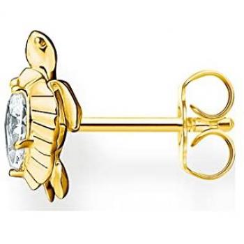 Gold Plated Turtle Single Earring with Zirconia - Thomas Sabo H2235-414-14