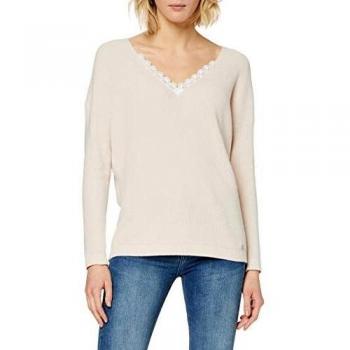 Superdry Harper Lace Vee Knit suéter, Naranja