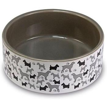 Arquivet Comedero, Bebedero para Perro o Gato - Recipiente Comida para Mascotas - Plato alimentador de cerámica para Perros y Gatos - Cuenco para Perros y Gatos - 20 cm