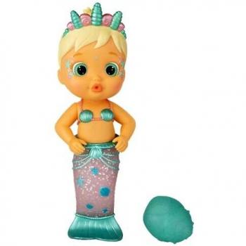 Bloopies Sirenas Flowy Muñeca sirena que lanza Agua y hace Burbujas, Juguete de baño para +18 meses