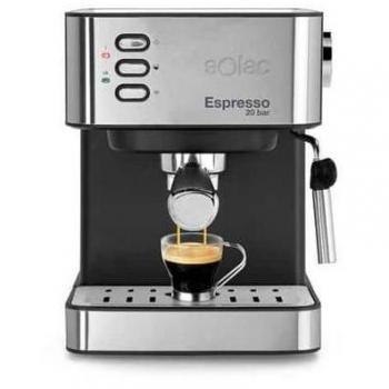 Cafetera Espresso Solac CE4481, 20 Bar, 850 W, Depósito de 1.6 L, Con Vaporizador y Cuerpo en Acero Inoxidable