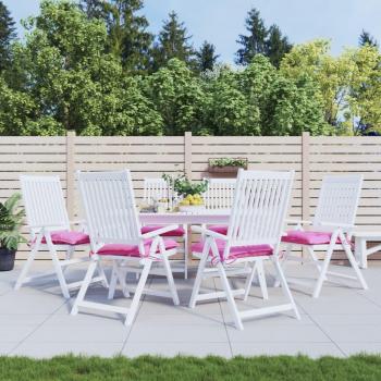 Cojines para silla 6 piezas Tela Oxford Rosa 50x50x7 cm