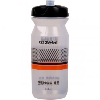 Bidón ZEFAL Sense Soft Translúcido Negro/Naranja, 650ml