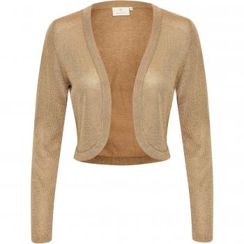 KAFFE Ankra Women's Brown Glitter Cardigan